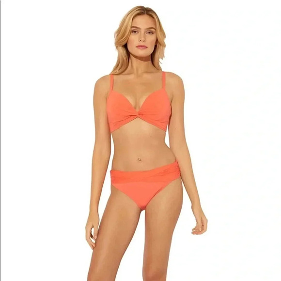Bleu Rod Beattie Living Coral Two Piece Swimsuit - Picture 2 of 13